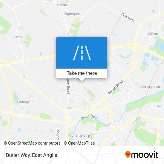 Butler Way map