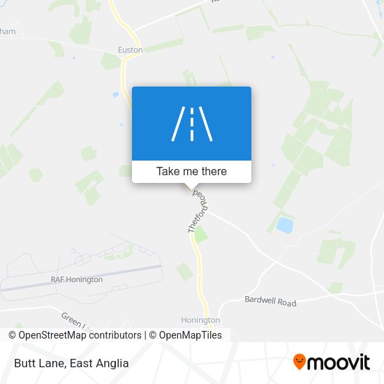 Butt Lane map