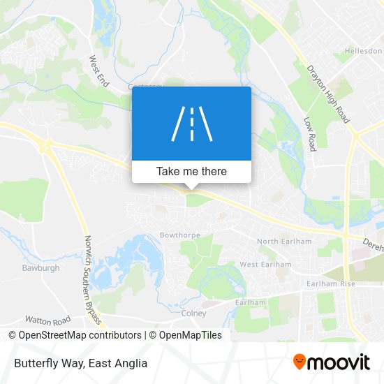 Butterfly Way map