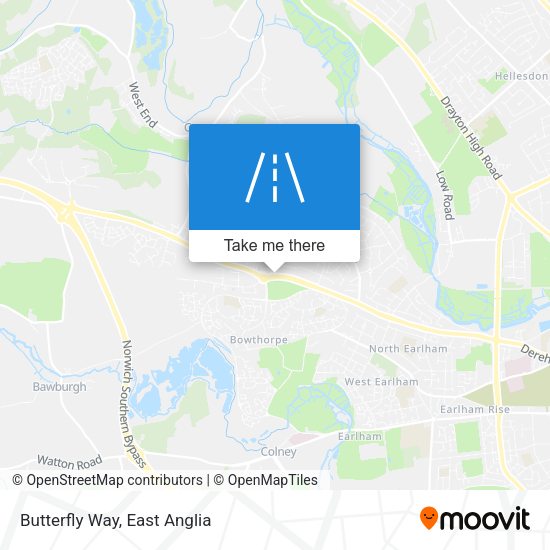 Butterfly Way map