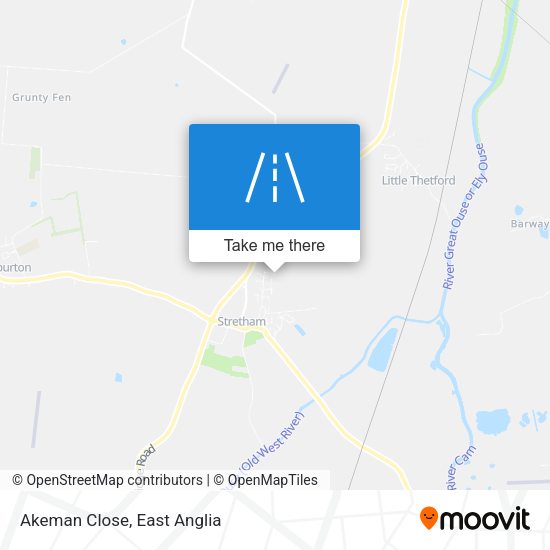 Akeman Close map