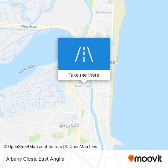 Albany Close map