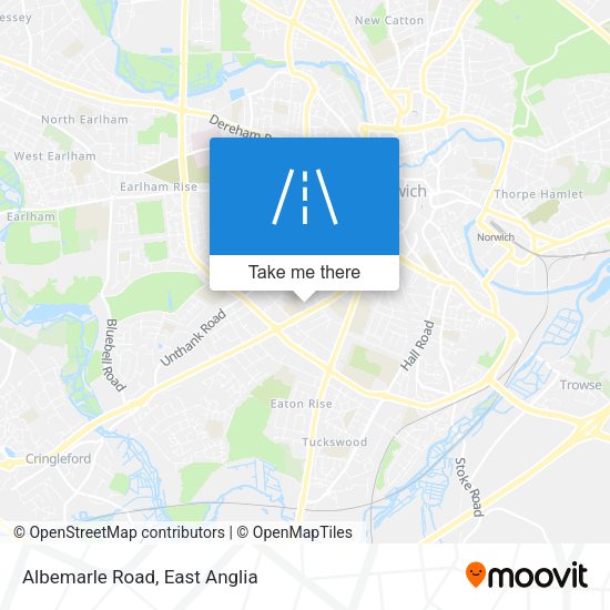 Albemarle Road map