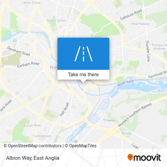 Albion Way map