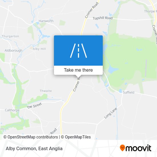 Alby Common map