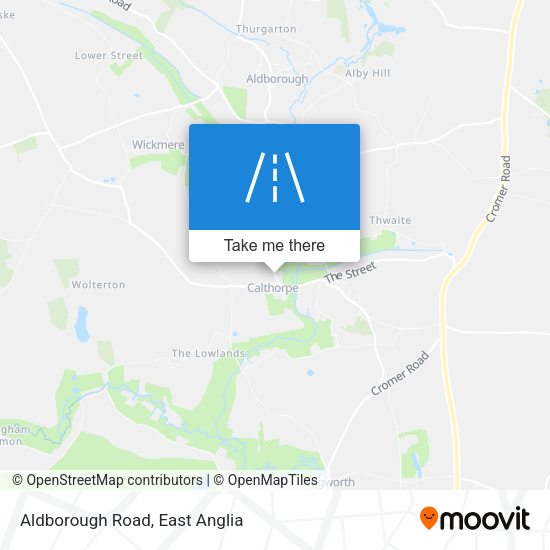 Aldborough Road map