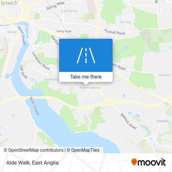 Alde Walk map