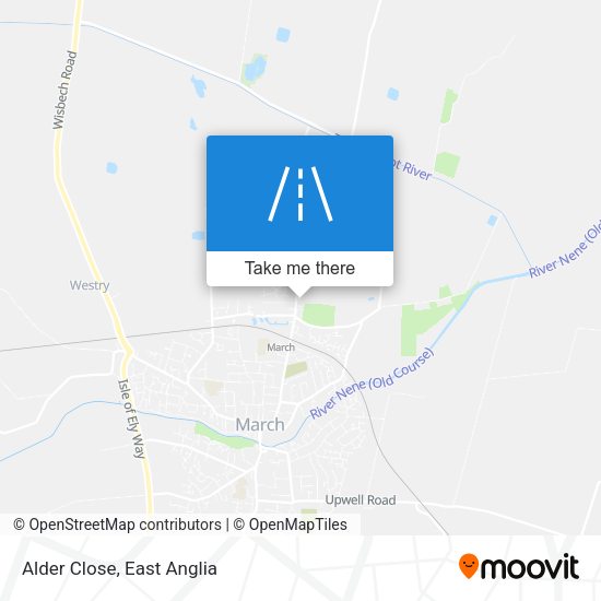 Alder Close map