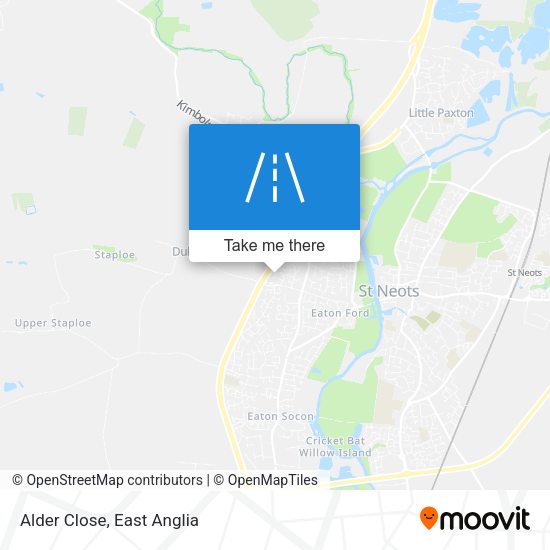 Alder Close map