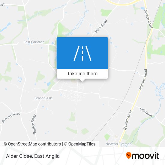Alder Close map