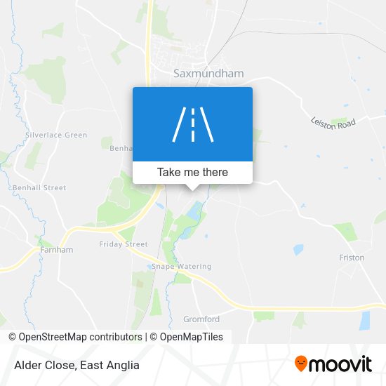 Alder Close map