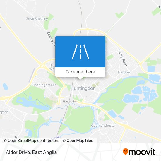 Alder Drive map
