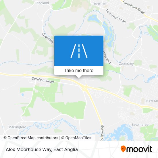 Alex Moorhouse Way map