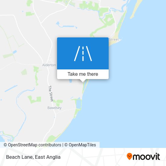 Beach Lane map