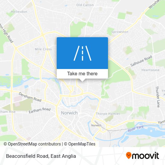 Beaconsfield Road map