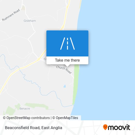 Beaconsfield Road map