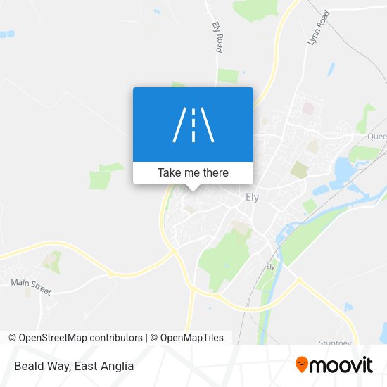 Beald Way map