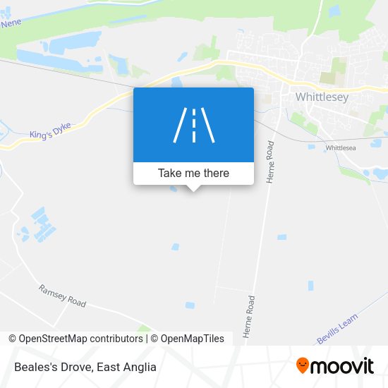 Beales's Drove map