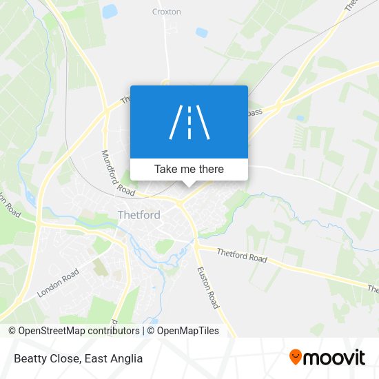 Beatty Close map