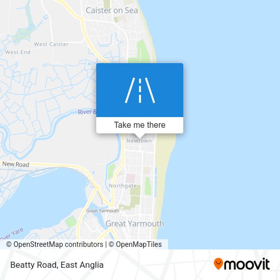 Beatty Road map