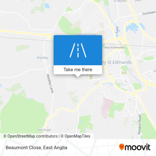 Beaumont Close map