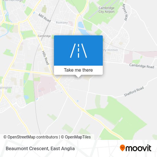 Beaumont Crescent map