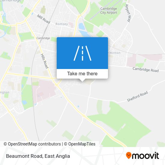 Beaumont Road map