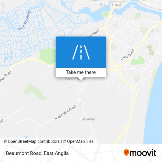 Beaumont Road map
