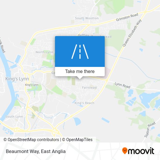 Beaumont Way map