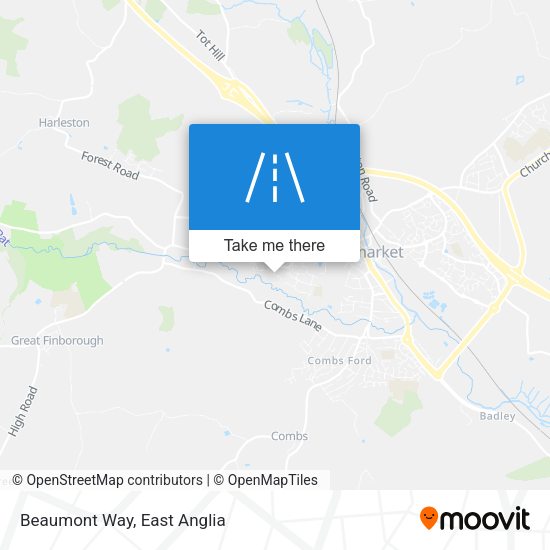 Beaumont Way map