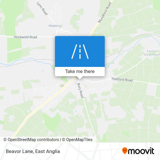 Beavor Lane map