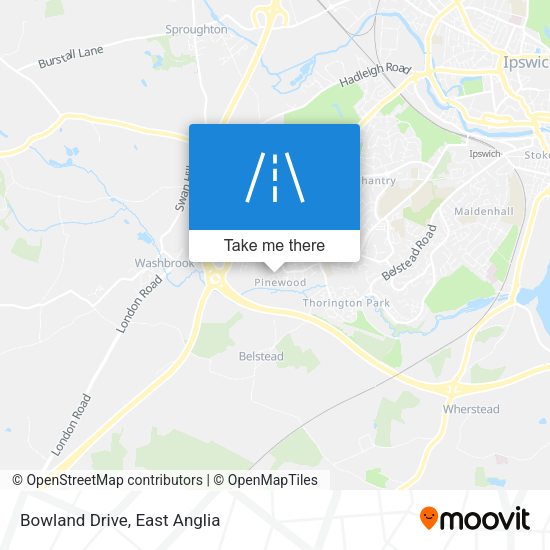 Bowland Drive map