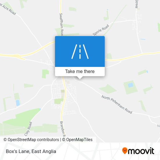 Box's Lane map