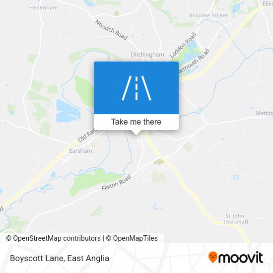 Boyscott Lane map