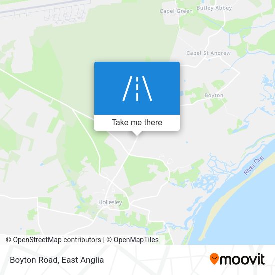 Boyton Road map