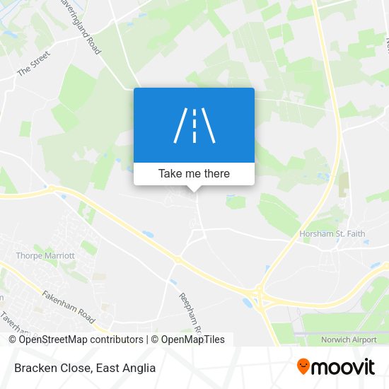 Bracken Close map