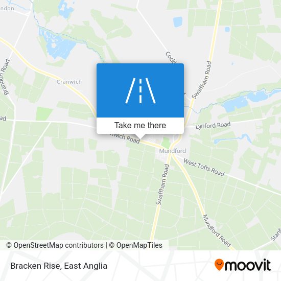 Bracken Rise map