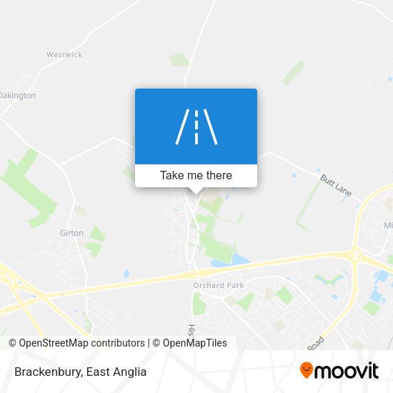 Brackenbury map