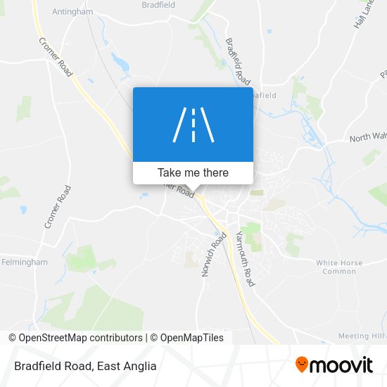 Bradfield Road map