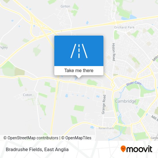 Bradrushe Fields map