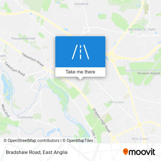 Bradshaw Road map