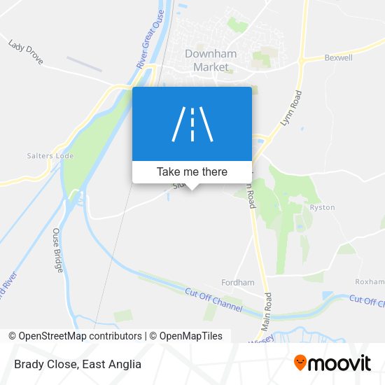Brady Close map