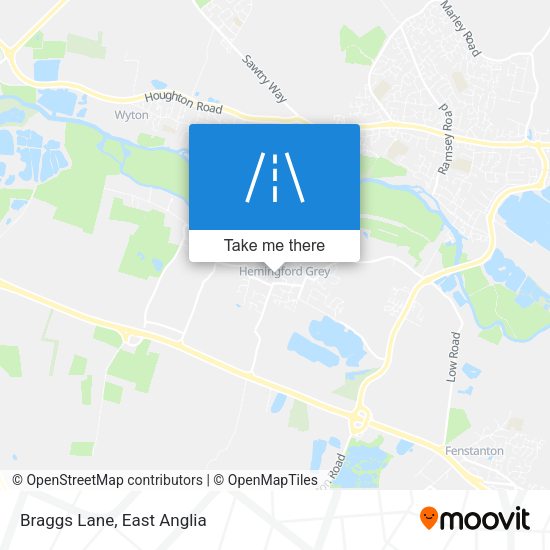 Braggs Lane map
