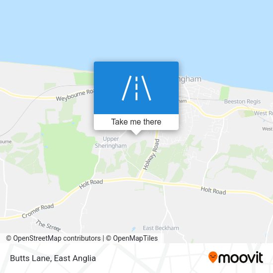 Butts Lane map