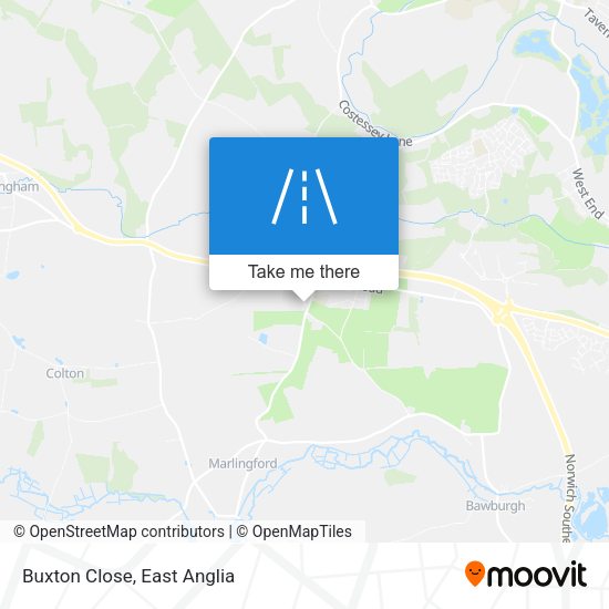 Buxton Close map