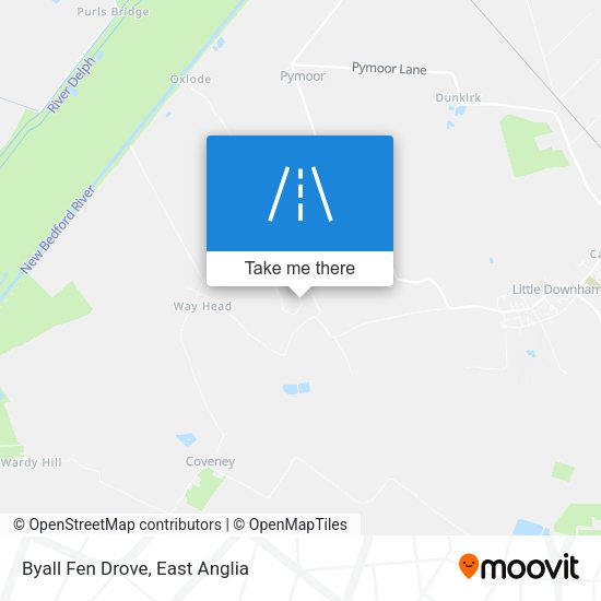 Byall Fen Drove map