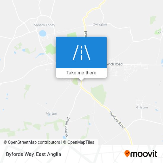 Byfords Way map