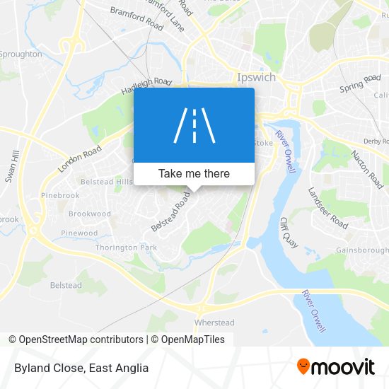 Byland Close map