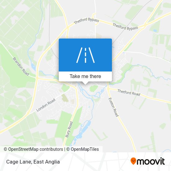Cage Lane map
