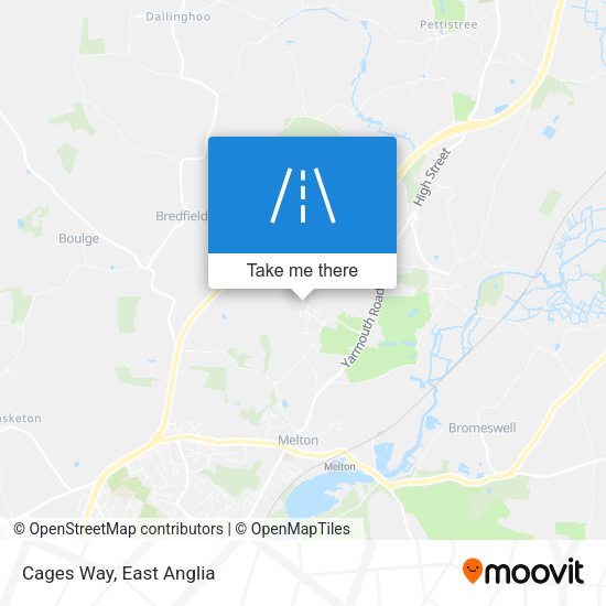 Cages Way map
